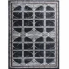 Casa Padrino Luxus Wollteppich Schwarz / Grau / Weiß - Verschiedene Größen