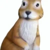 Casa Padrino Luxus XXL Deko Skulptur Hase Braun / Weiß H. 220 cm