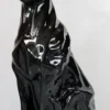 Casa Padrino Luxus XXL Deko Skulptur Panther Schwarz x H. 170 cm - Große Deko Figur - XXL Wohnzimmer Deko - XXL Garten Deko