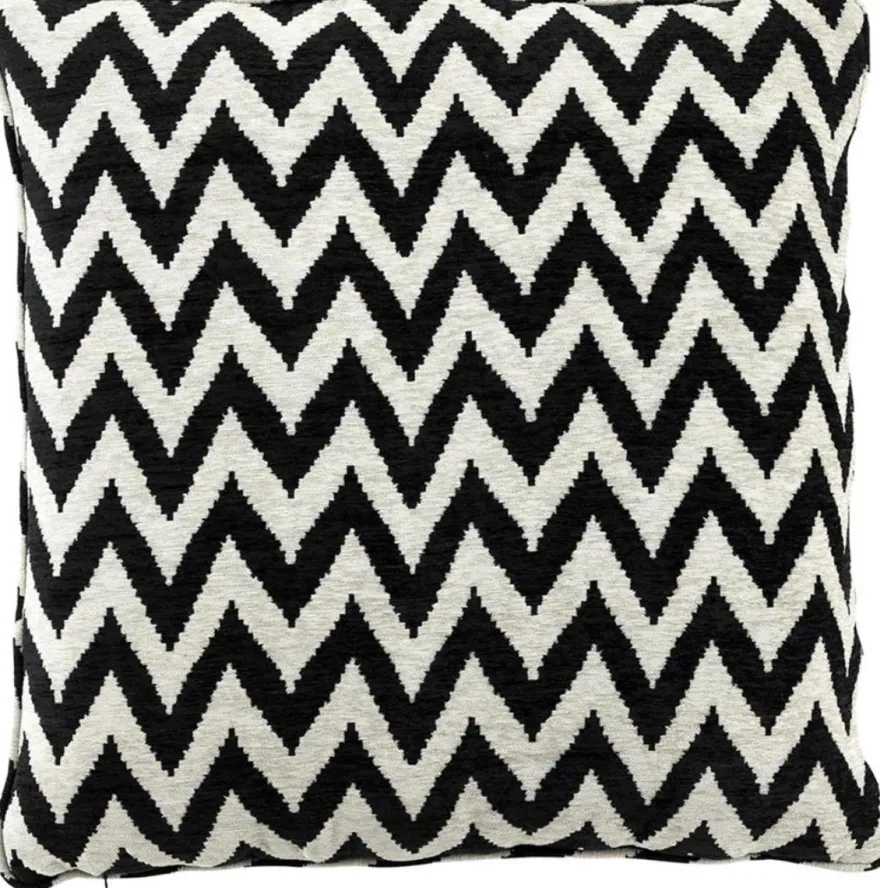Casa Padrino Luxus Zierkissen Schwarz / Beige 75 x H. 75 cm - Designer Kollektion
