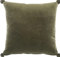 Casa Padrino Luxus Zierkissen Grün / Gold 60 x 60 cm - Wohnzimmer Accessoires