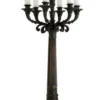 Casa Padrino Massiver Luxus Kerzenständer im Antikstil aus Bronze - 79 x 30 cm - Dekorativer Kerzenhalter