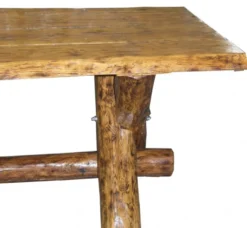 Casa Padrino Massivholz Esstisch aus Eiche - Rustikaler Speisetisch in schwerer Ausführung, ca. 200 x 105 x 83,5 cm