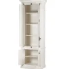Casa Padrino Massivholz Schrank Weiß mit großzügigem Stauraum 48 x 88 x 245cm mit 4 Türen
