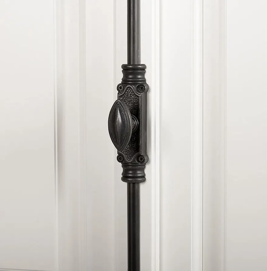 Casa Padrino Massivholz Schrank Weiß mit großzügigem Stauraum 48 x 88 x 245cm mit 4 Türen