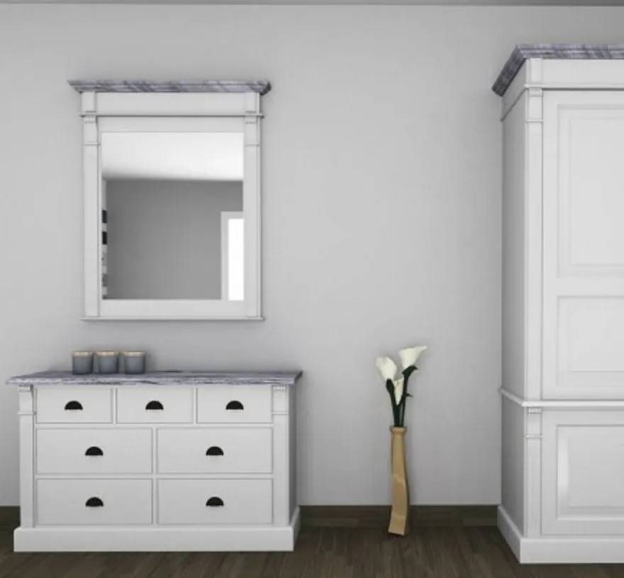 Casa Padrino Möbel Set im Landhausstil, 122 x 75 x 41 cm