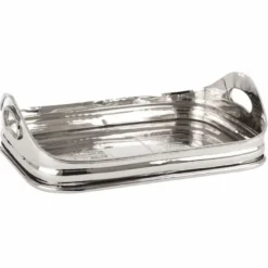 Casa Padrino Metall Serviertablett Silber 38 cm - Gastronomie Accessoires
