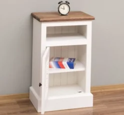 Casa Padrino Nachttisch im Landhausstil mit 1 Tür, 47 x 32 x 74 cm