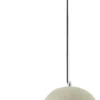 Casa Padrino Pendelleuchte Grau Ø 20 x H. 18 cm - Moderne Hängeleuchte mit Beton Lampenschirm