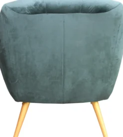 Casa Padrino Retro Salon Sessel Grün / Gold - Cocktailsessel 60er Jahre Stuhl Möbel