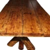 Casa Padrino Rustikaler Eichen Esstisch Massivholz - 200 x 115 x 83,5 cm - Massiver Speisetisch für Innen- und Außenbereich