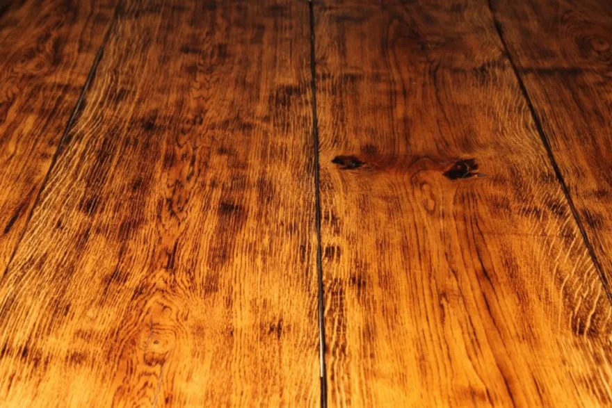 Casa Padrino Rustikaler Eichen Esstisch Massivholz - 200 x 115 x 83,5 cm - Massiver Speisetisch für Innen- und Außenbereich