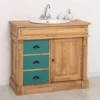 Casa Padrino Schrank im Landhausstil mit 1 Tür und 3 Schubladen, 103 x 51 x 91 cm