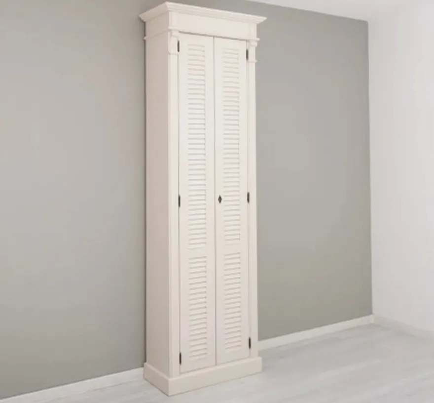 Casa Padrino Schrank im Landhausstil mit 2 Türen, 77 x 40 x 240 cm