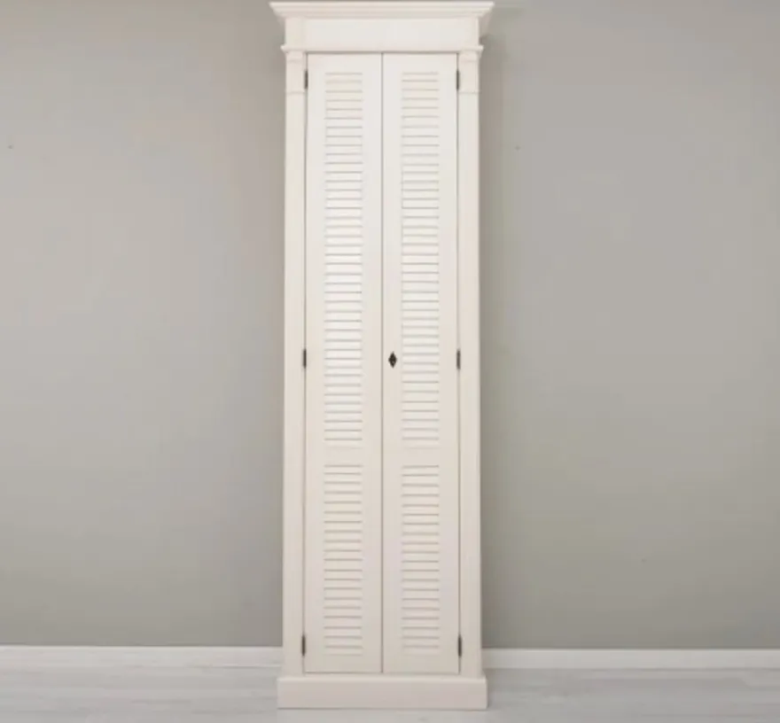Casa Padrino Schrank im Landhausstil mit 2 Türen, 77 x 40 x 240 cm