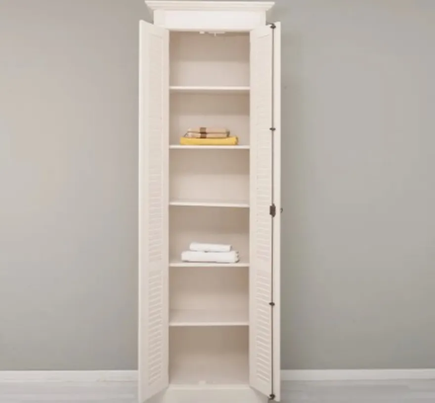 Casa Padrino Schrank im Landhausstil mit 2 Türen, 77 x 40 x 240 cm