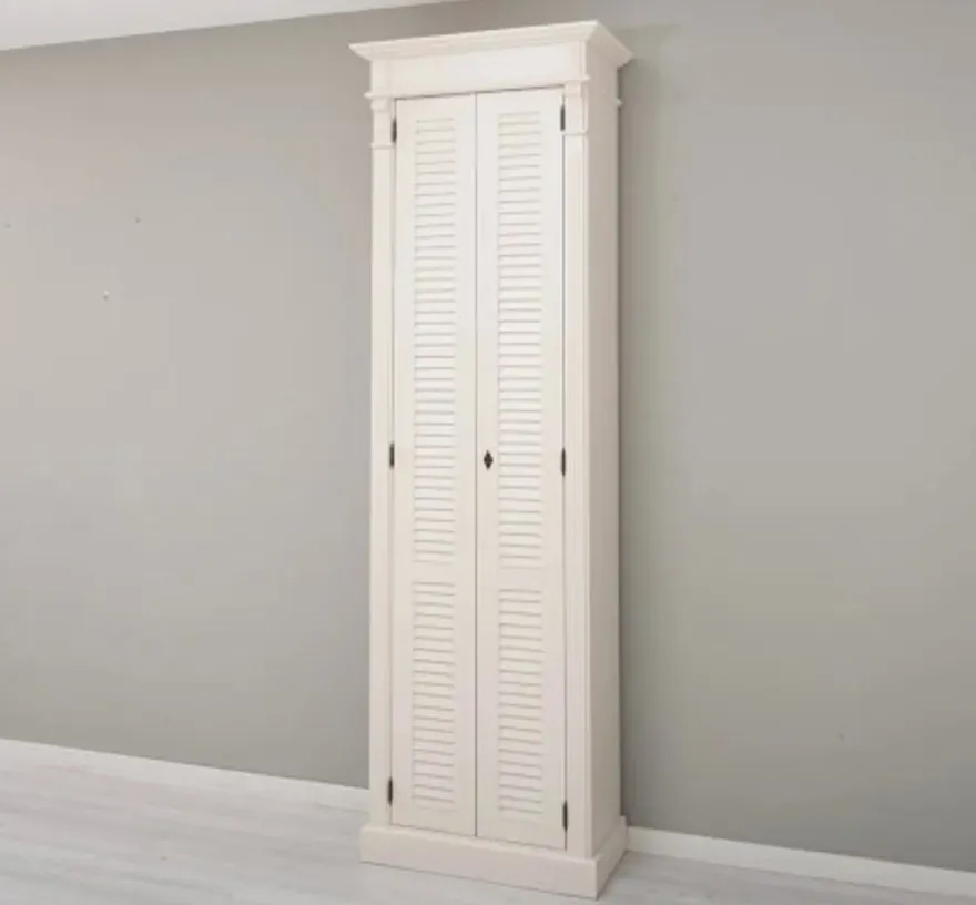 Casa Padrino Schrank im Landhausstil mit 2 Türen, 77 x 40 x 240 cm
