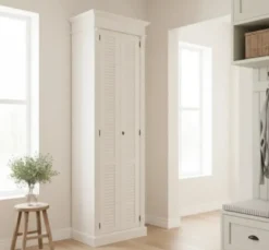 Casa Padrino Schrank im Landhausstil mit 2 Türen, 77 x 40 x 240 cm