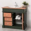 Casa Padrino Schrank im Landhausstil mit 1 Tür und 3 Schubladen, 103 x 51 x 91 cm