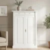 Casa Padrino Schrank im Landhausstil mit 2 Türen, 100 x 42 x 150 cm