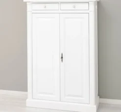 Casa Padrino Schrank im Landhausstil mit 2 Türen, 100 x 42 x 150 cm
