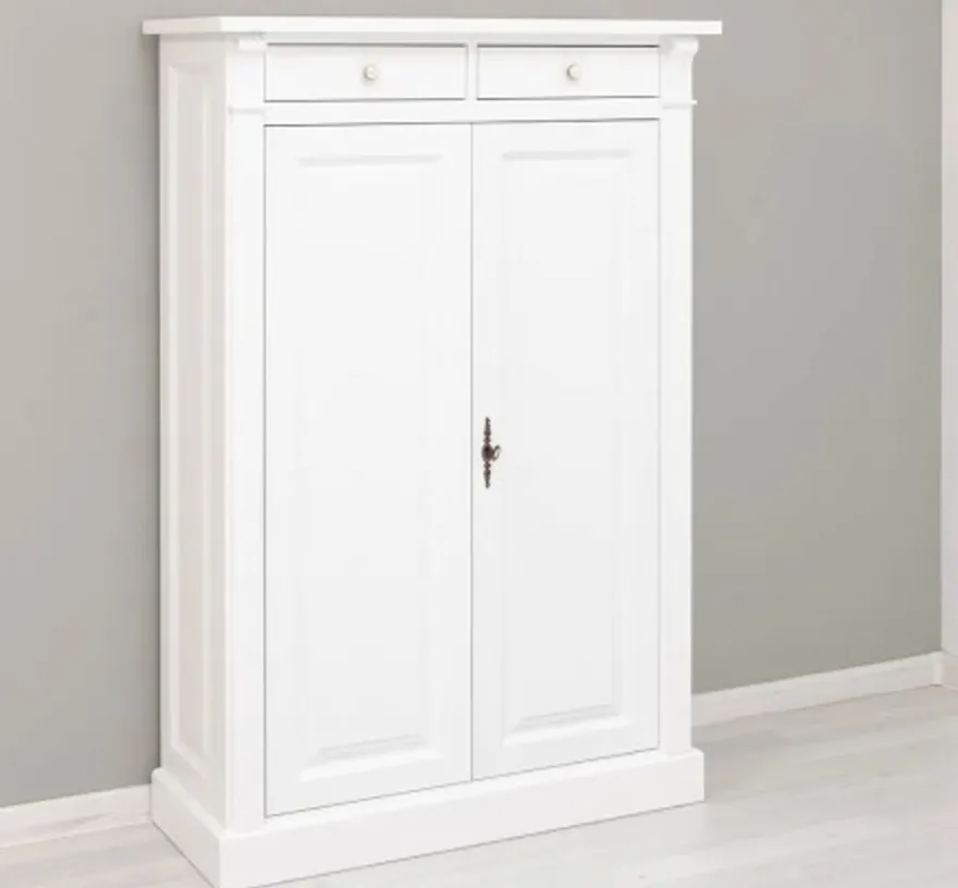 Casa Padrino Schrank im Landhausstil mit 2 Türen, 100 x 42 x 150 cm