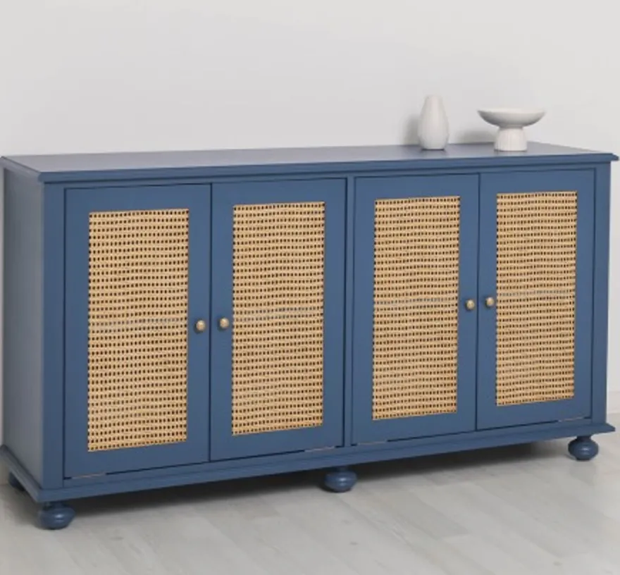 Casa Padrino Schrank im Landhausstil mit 4 Türen, 168 x 47 x 90 cm