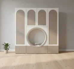 Casa Padrino Schrank im Landhausstil, 240 x 60 x 272 cm