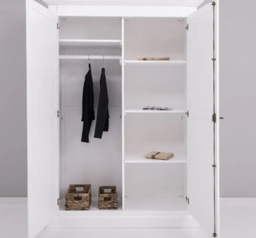 Casa Padrino Schrank im Landhausstil mit 2 Türen, 149 x 67 x 210 cm