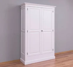Casa Padrino Schrank im Landhausstil mit 2 Schiebetüren, 125 x 51 x 200 cm