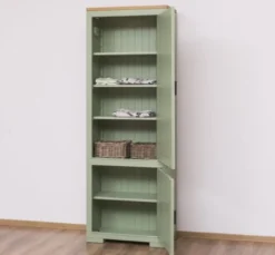 Casa Padrino Schrank im Landhausstil mit 2 Türen, 70 x 35 x 197 cm
