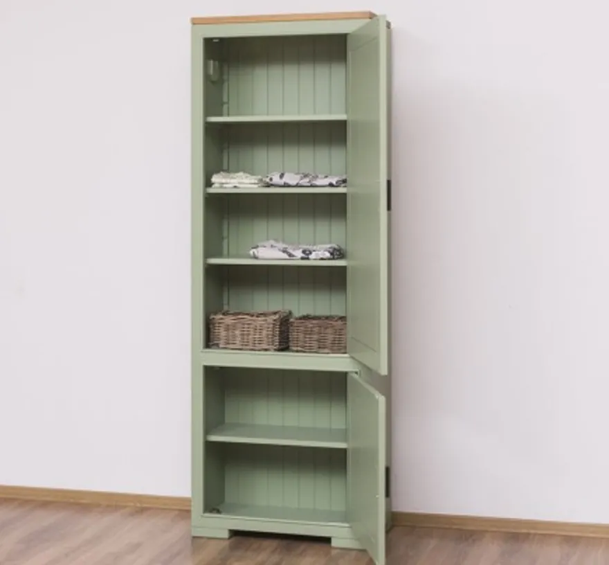Casa Padrino Schrank im Landhausstil mit 2 Türen, 70 x 35 x 197 cm