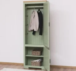 Casa Padrino Schrank im Landhausstil mit 2 Türen, 70 x 35 x 197 cm
