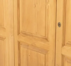 Casa Padrino Schrank im Landhausstil Antikbraun gewachst mit 4 Türen und 4 Schubladen, 232 x 59 x 197 cm