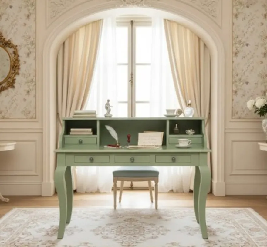 Casa Padrino Schreibtisch im Landhausstil, 130 x 60 x 103 cm