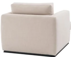 Casa Padrino Sessel Naturfarbig 96 x 103 x H. 86 cm - Luxus Qualität