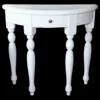 Casa Padrino Shabby Chic Konsolentisch aus Massivholz, Weiss, B 82 cm, H 75 cm, T 32 cm, Konsole im Landhausstil