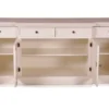 Casa Padrino Shabby Chic Landhaus Stil Kommode Weiß B 217 cm - H 90 cm Möbel Diele Esszimmer Schrank