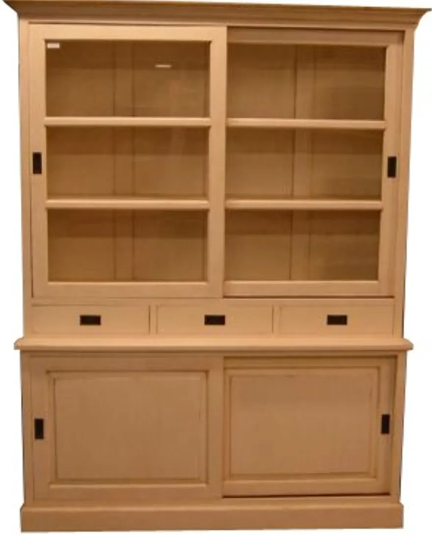 Casa Padrino Shabby Chic Landhaus Buffetschrank, Kiefer und MDF, 160 x 50 x 220 cm