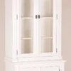 Casa Padrino Shabby Chic Landhaus Stil Buffetschrank in Weiß 100 x 50 x 242 cm - Luxus Esszimmerschrank