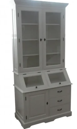 Casa Padrino Shabby Chic Landhaus Buffetschrank, Kiefer und MDF, 90 x 50 x 210 cm
