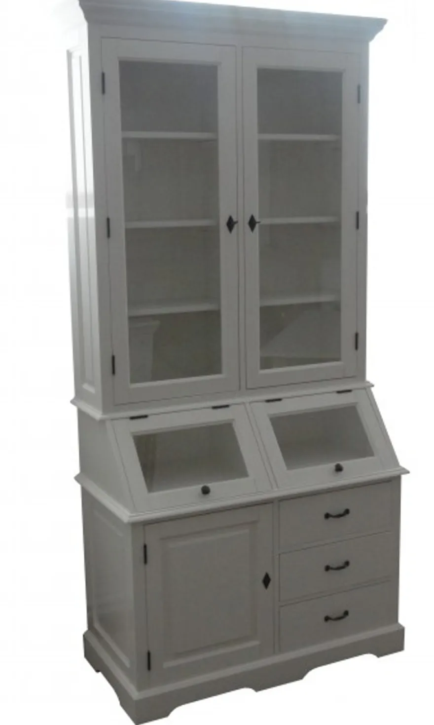 Casa Padrino Shabby Chic Landhaus Buffetschrank, Kiefer und MDF, 90 x 50 x 210 cm