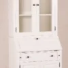 Casa Padrino Shabby Chic Landhaus Stil Schrank Buffetschrank in Weiß B 86 x T 49 x H 215 cm