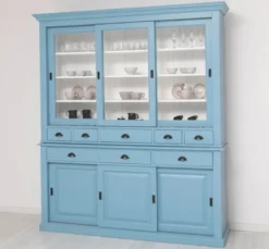 Casa Padrino Sideboard im Landhausstil mit 3 Schiebetüren, 199 x 48 x 225 cm