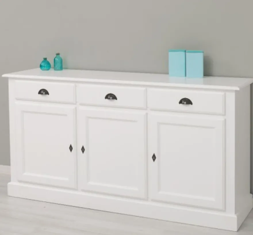 Casa Padrino Sideboard im Landhausstil mit 3 Türen und 3 Schubladen, 172 x 45 x 90 cm