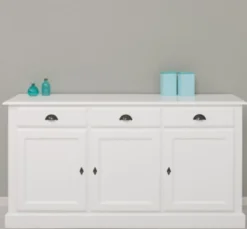 Casa Padrino Sideboard im Landhausstil mit 3 Türen und 3 Schubladen, 172 x 45 x 90 cm