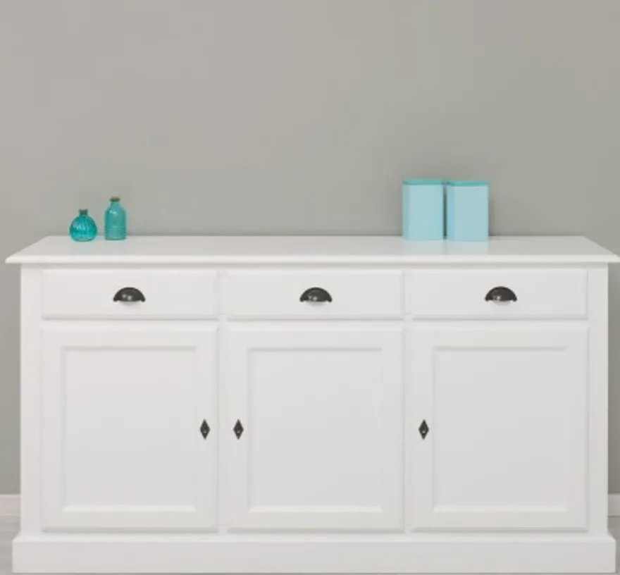 Casa Padrino Sideboard im Landhausstil mit 3 Türen und 3 Schubladen, 172 x 45 x 90 cm