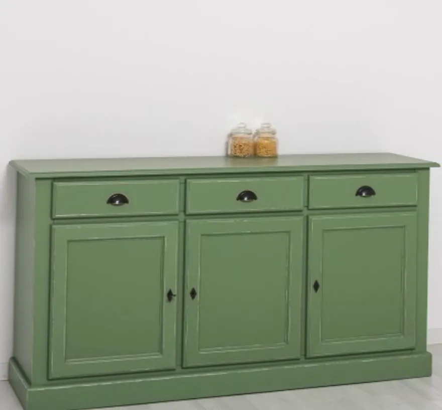 Casa Padrino Sideboard im Landhausstil mit 3 Türen und 3 Schubladen, 172 x 45 x 90 cm