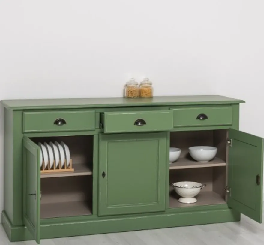 Casa Padrino Sideboard im Landhausstil mit 3 Türen und 3 Schubladen, 172 x 45 x 90 cm