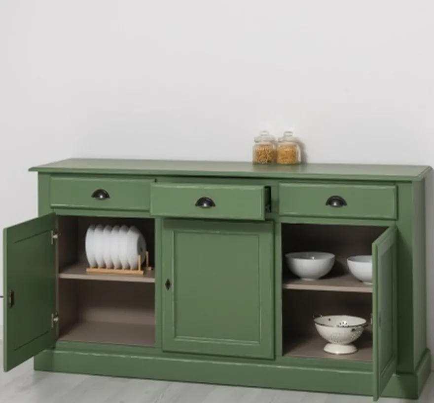 Casa Padrino Sideboard im Landhausstil mit 3 Türen und 3 Schubladen, 172 x 45 x 90 cm